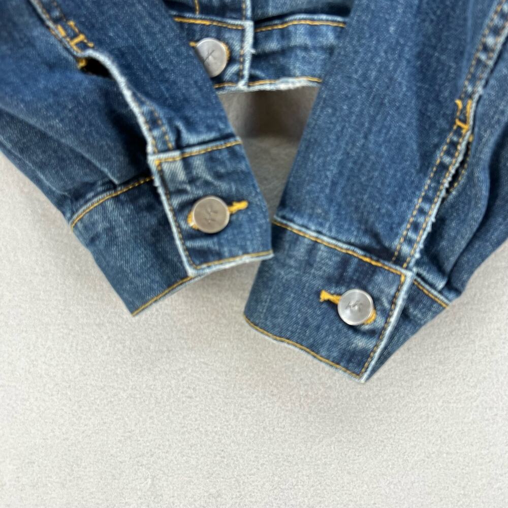 Karen Kane Denim Jean Jacket Women's Size M Blue Long Sleeve Casual Normcore - Picture 5 of 11